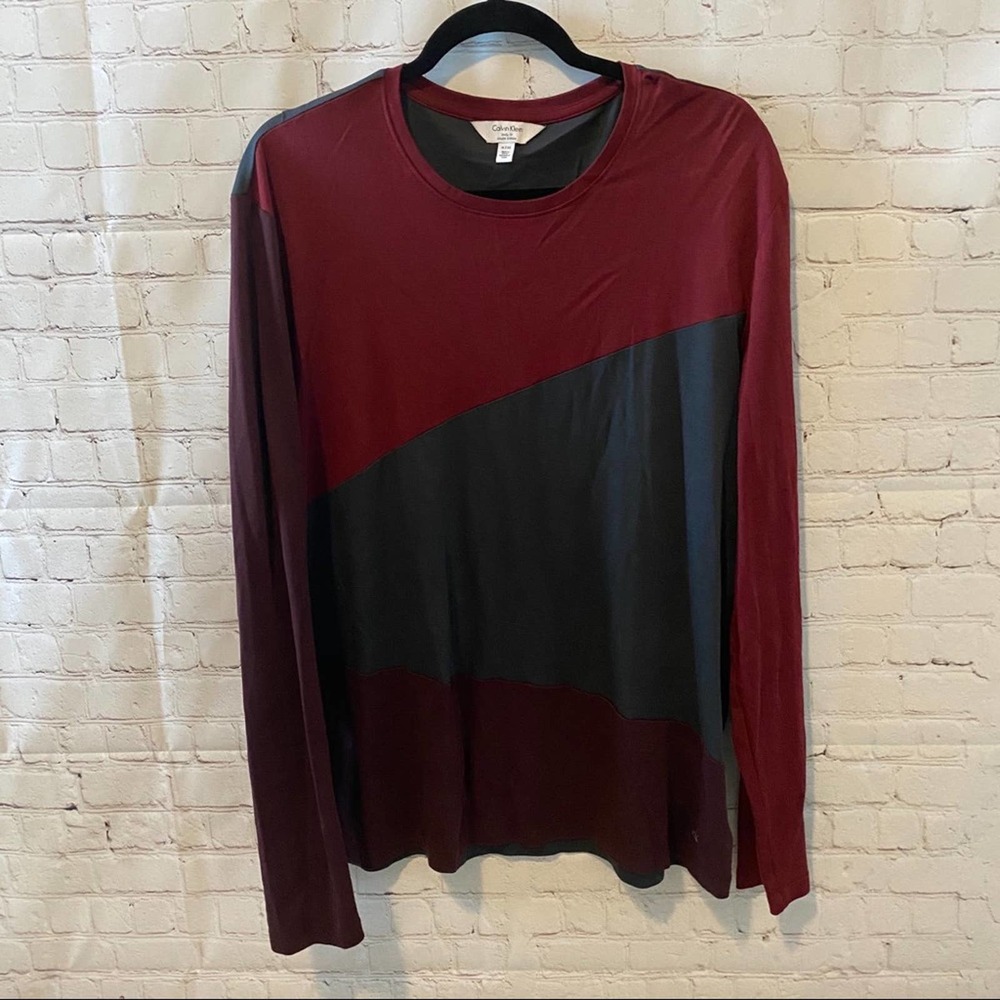 Calvin Klein Color Block Long Sleeve Sz XL